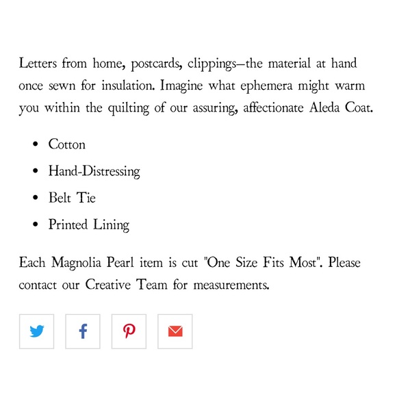 Magnolia Pearl - Geometric Quilted “Aleda”Coat - one size fits most - Picture 8 of 8